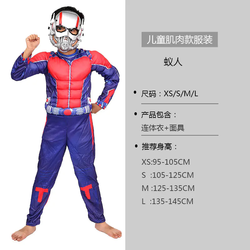 Cosplay Costume Set: Captain America, Hulk, Iron Man, Batman, Spider-Man, Flash