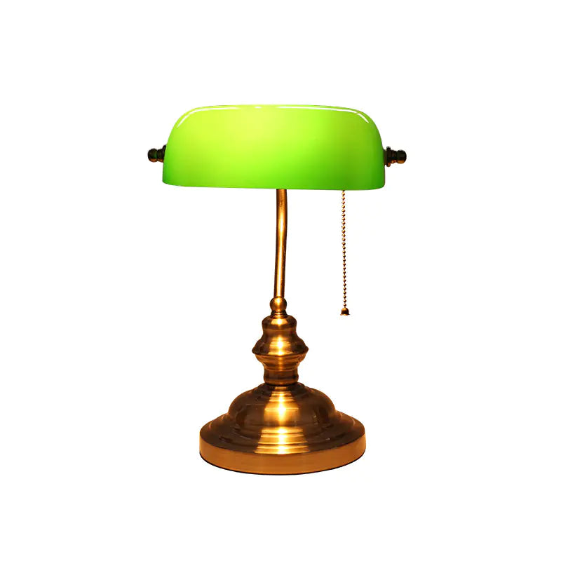 Vintage Bank Table Lamp, Decorative Table Lamp