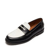 Steve Madden Mens Natan Penny Moc Black/Whit 8.5
