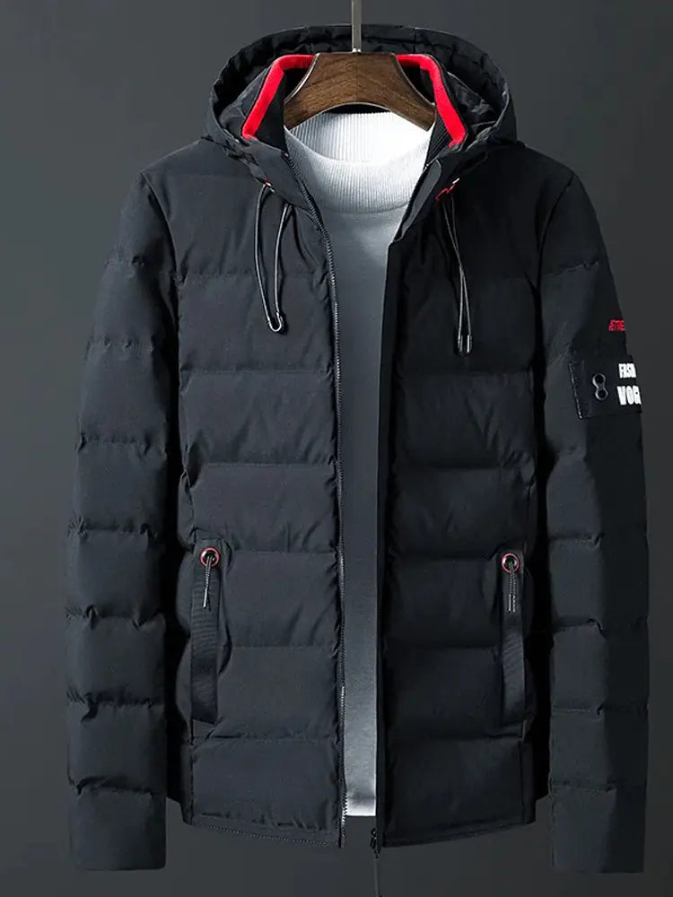 Men's Hooded Winter Jacket - Thick Warm Parka 6XL-7XL