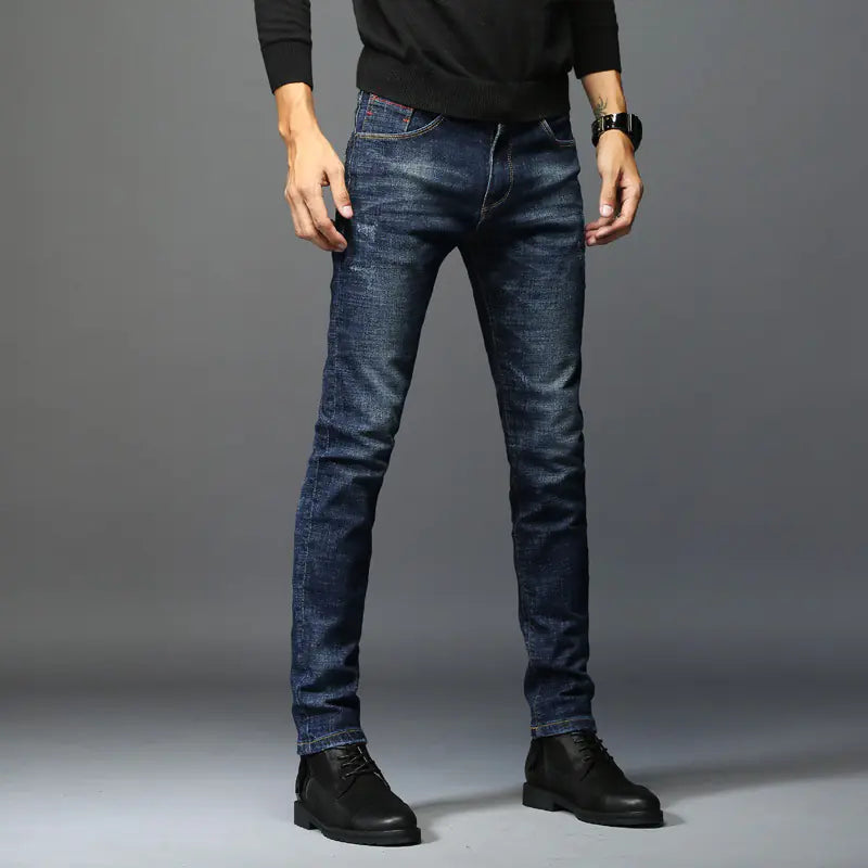 Spring Slim Fit Korean Men's Stretch Casual Jeans