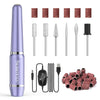 JIASHENG USB Electric Nail Drill Nail Drill Portable Electric Nail File for Acrylic Gel Nails Professional Nail Drill Kit Manicure and Pedicure Kit with Nail Drill Bits for Home and Salon Use Lilac