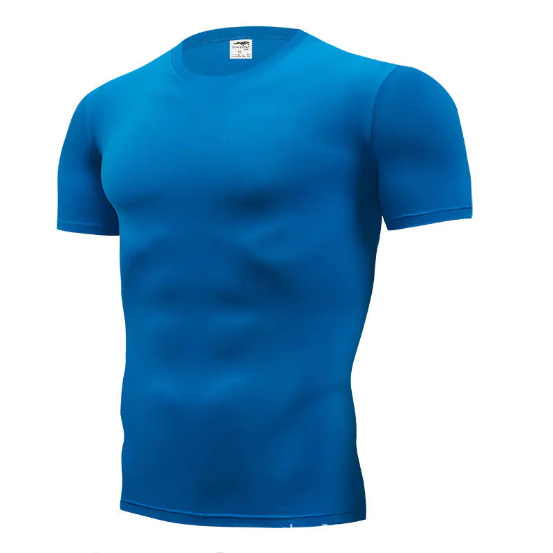Solid Color Slim Fit Crew Neck T-Shirt