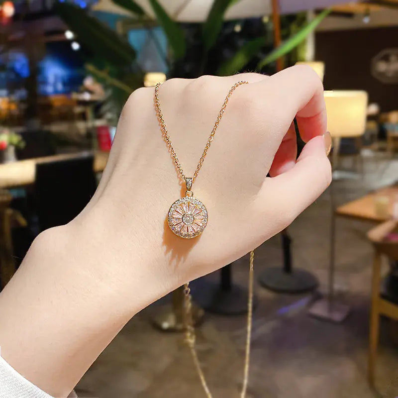 Minimalist Titanium Steel Pearl Heart Pendant Necklace