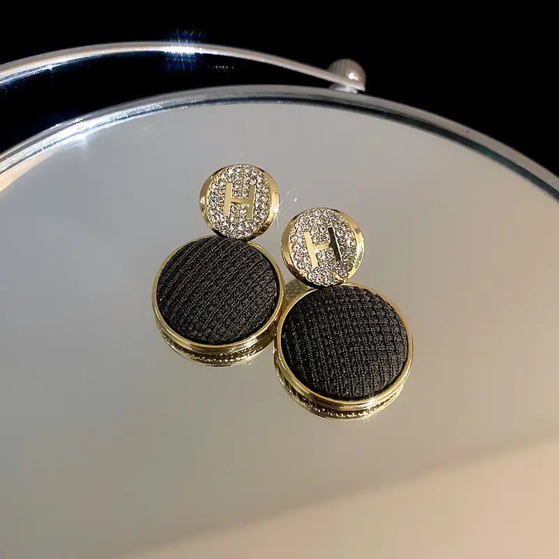 Silver Needle French Baroque Pearl Flower Tassel Earrings