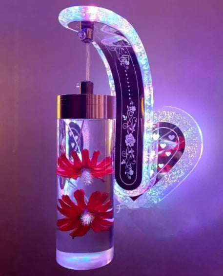 Oval Acrylic Crystal Hanging Wall Lamp