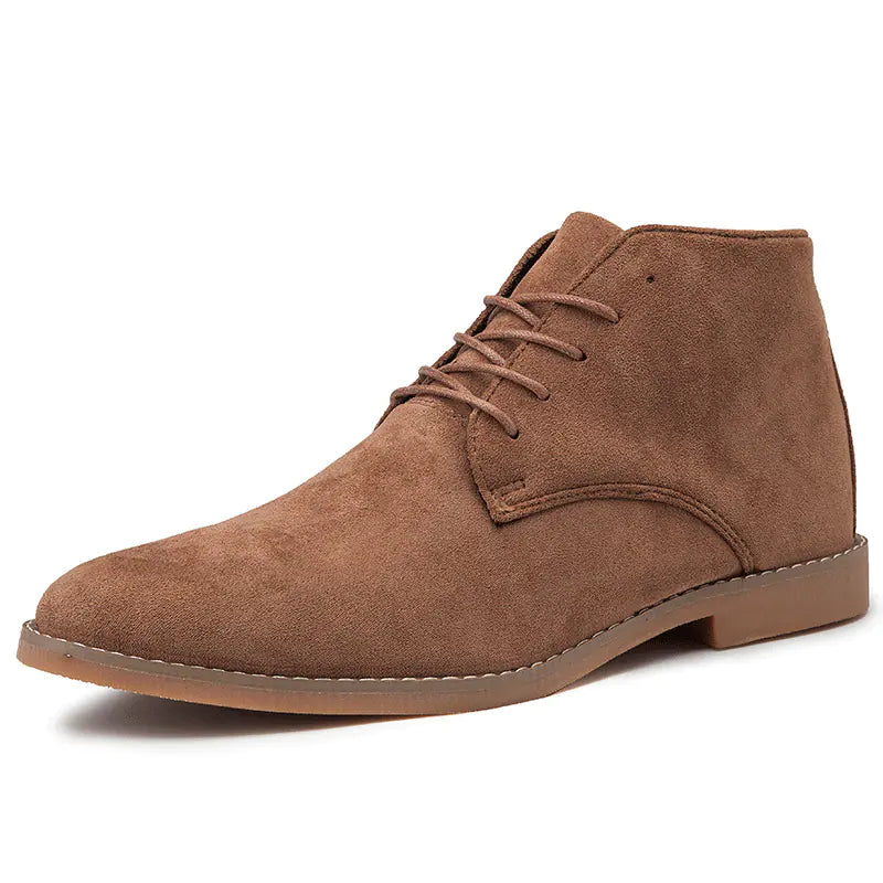 Men's Suede Pointed Toe Martin Boots