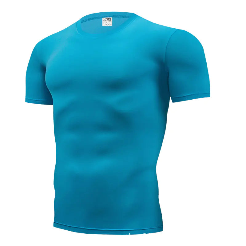 Solid Color Slim Fit Crew Neck T-Shirt
