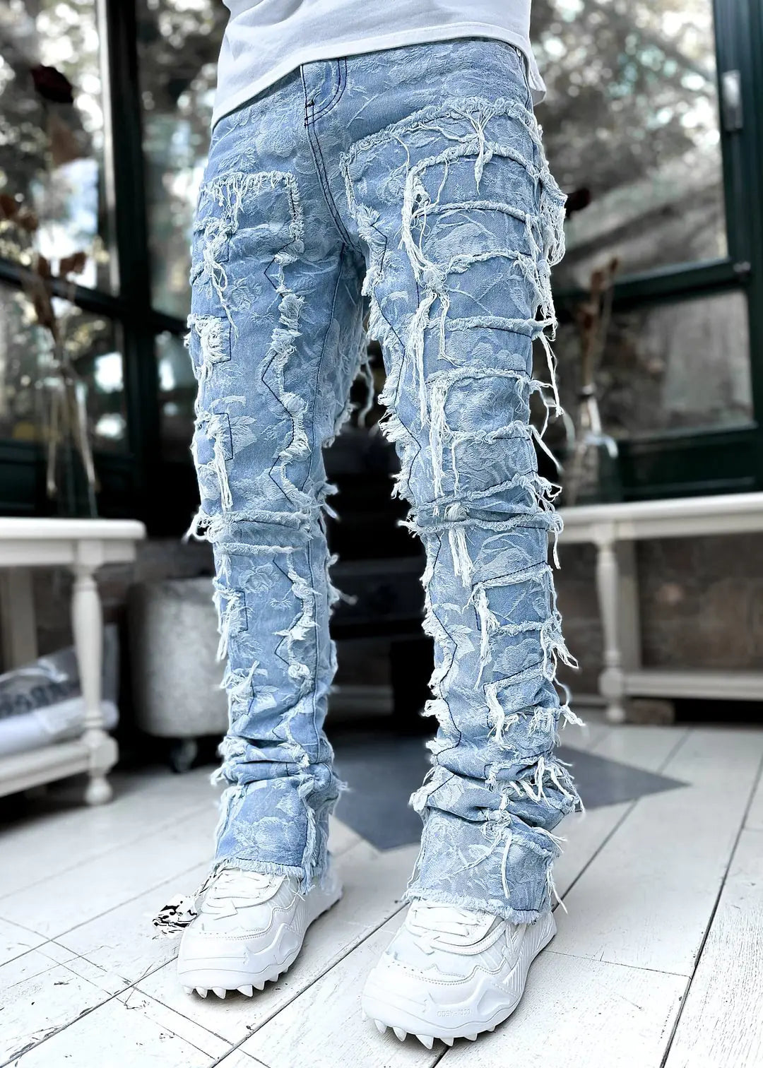 Trendy Men's Stretchy Straight Leg Denim Jeans