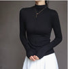 Amii Women's Turtleneck Knit Sweater - Long Sleeve Top