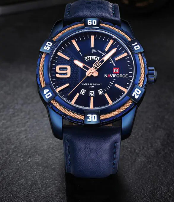 Men's Quartz Watch - Stylish Weekly Design