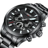 Multifunctional Waterproof Quartz Men's Watch with Three Eyes