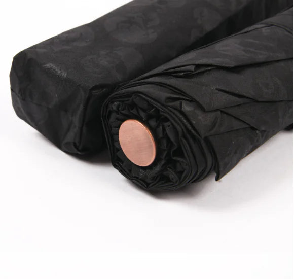Folding Umbrella with Skull Design
