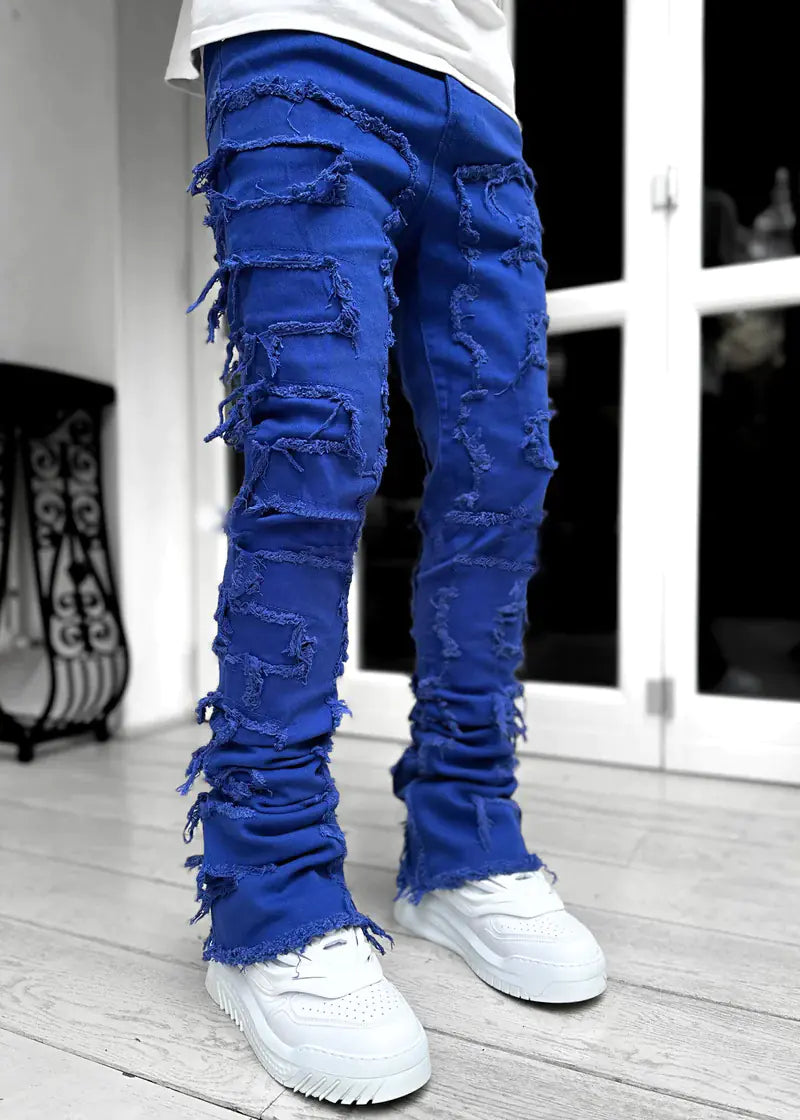 Trendy Men's Stretchy Straight Leg Denim Jeans