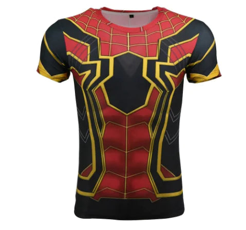Loose Fit Short Sleeve T-Shirt with Armor Design