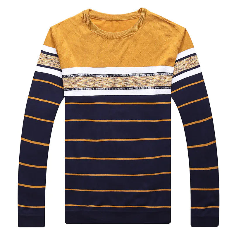Men's Long Sleeve T-Shirt, Loose Knit Sweater Top