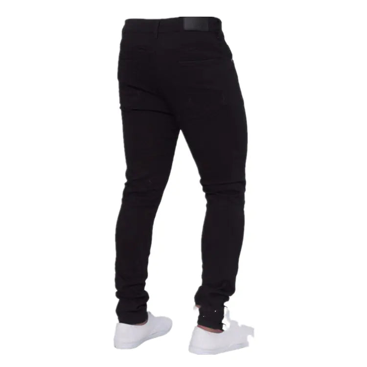 Men's Distressed Slim Fit Stretch Jeans (Casual)