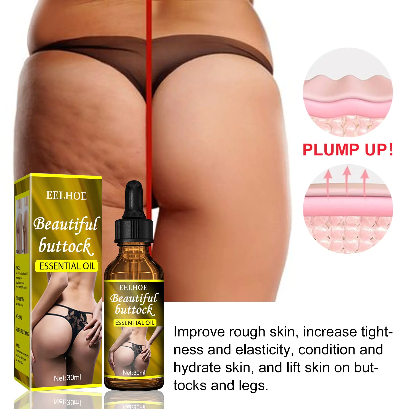 Essential Oil for Lifting and Firming Buttocks