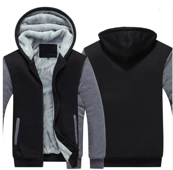 Men's Hooded Winter Parka Jacket - Casual Thick Coat