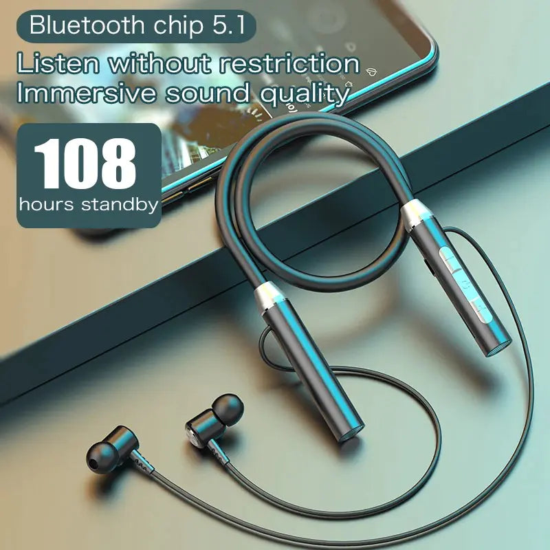 Wireless Bluetooth 5.0 Neckband Sports Earphones
