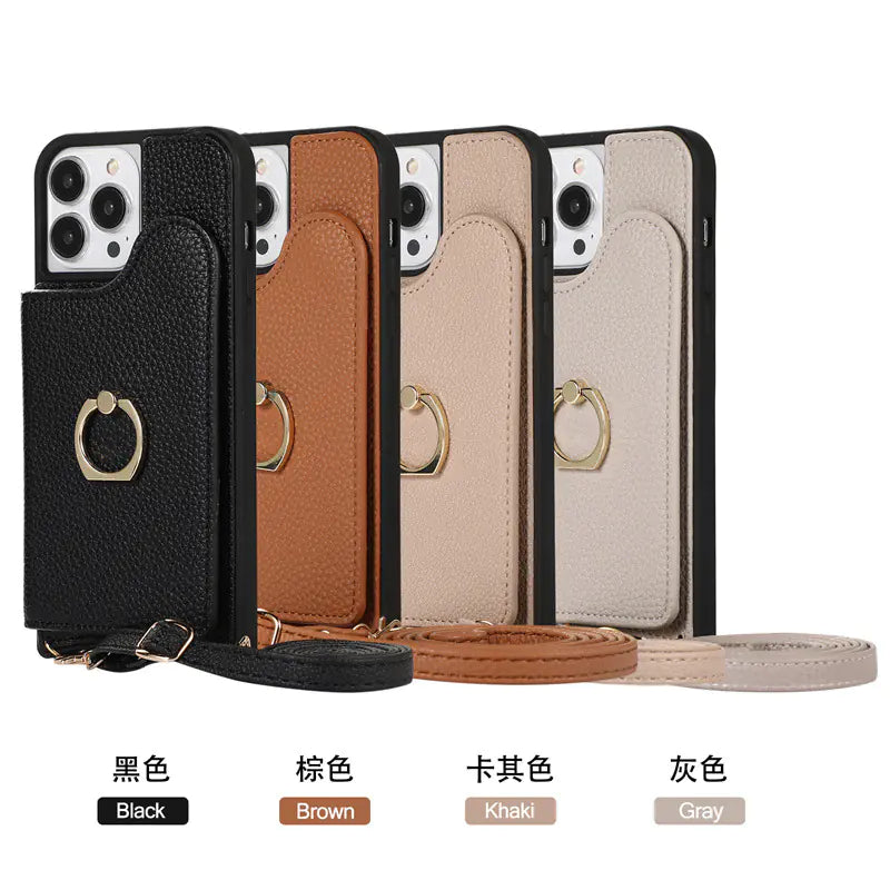 Leather Phone Case for iPhone 11/12/13/14 Pro Max