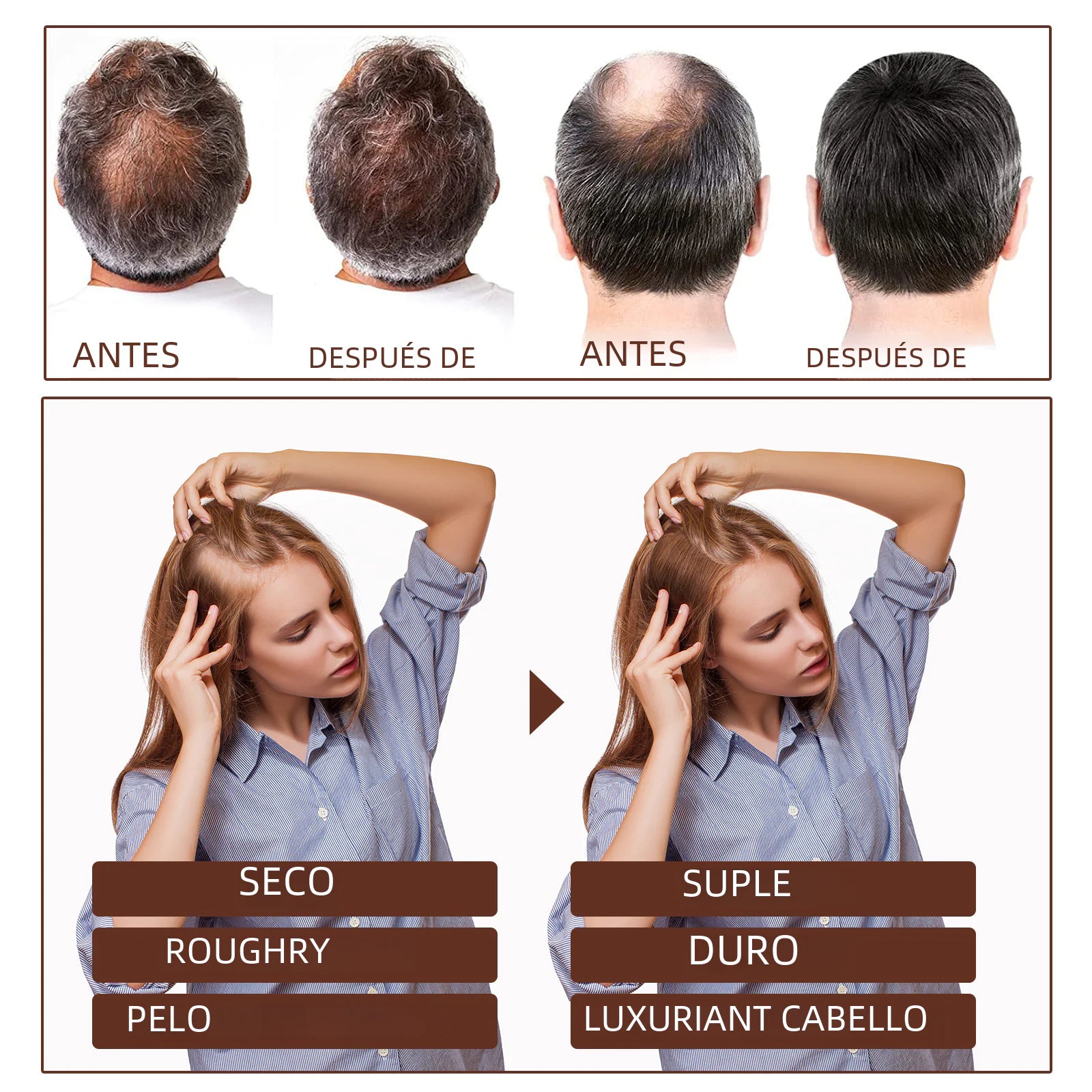 EELHOE Castor Oil Hair Serum for Thickening and Repair