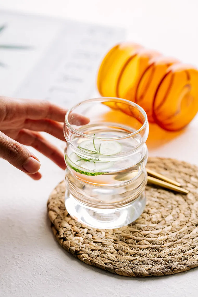 Handmade Amber Heat-Resistant Glass Cup