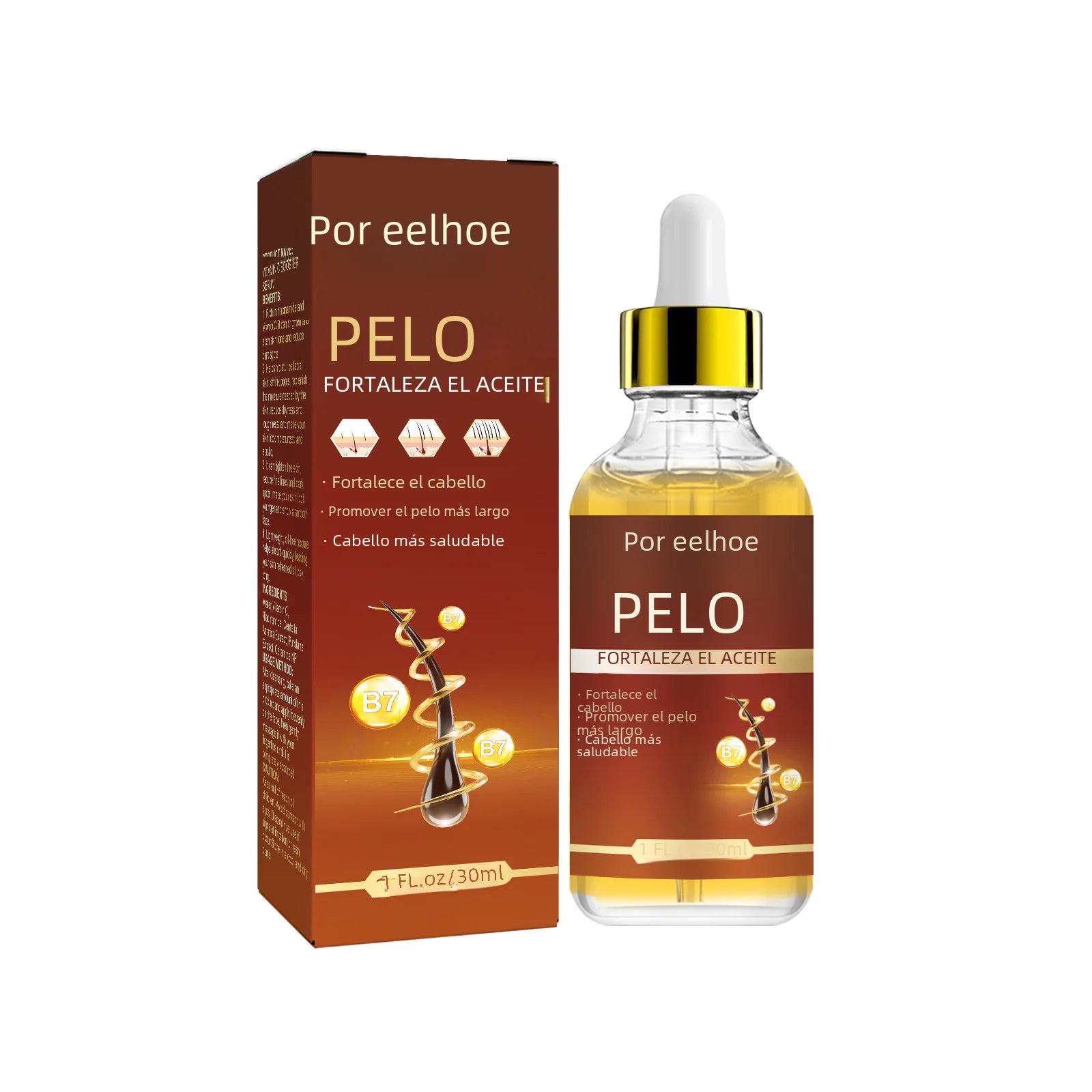 EELHOE Castor Oil Hair Serum for Thickening and Repair