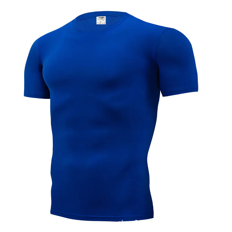 Solid Color Slim Fit Crew Neck T-Shirt
