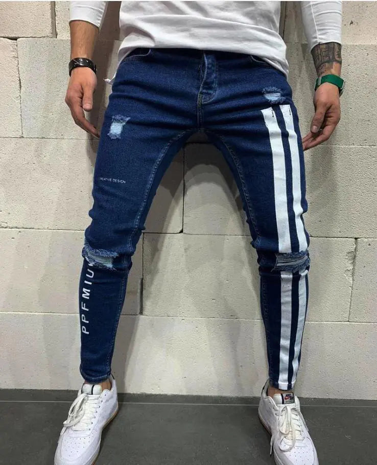 Men's Stretch Slim Fit Ripped Denim Jeans (Amazon)