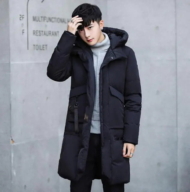 Men's Plus Size Waterproof Hooded Winter Parka Jacket