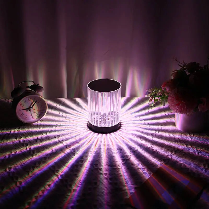 16 Color Changing LED Crystal Table Lamp for Any Room