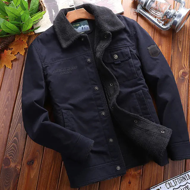 2024 Men's Cotton Padded Winter Parka Jacket