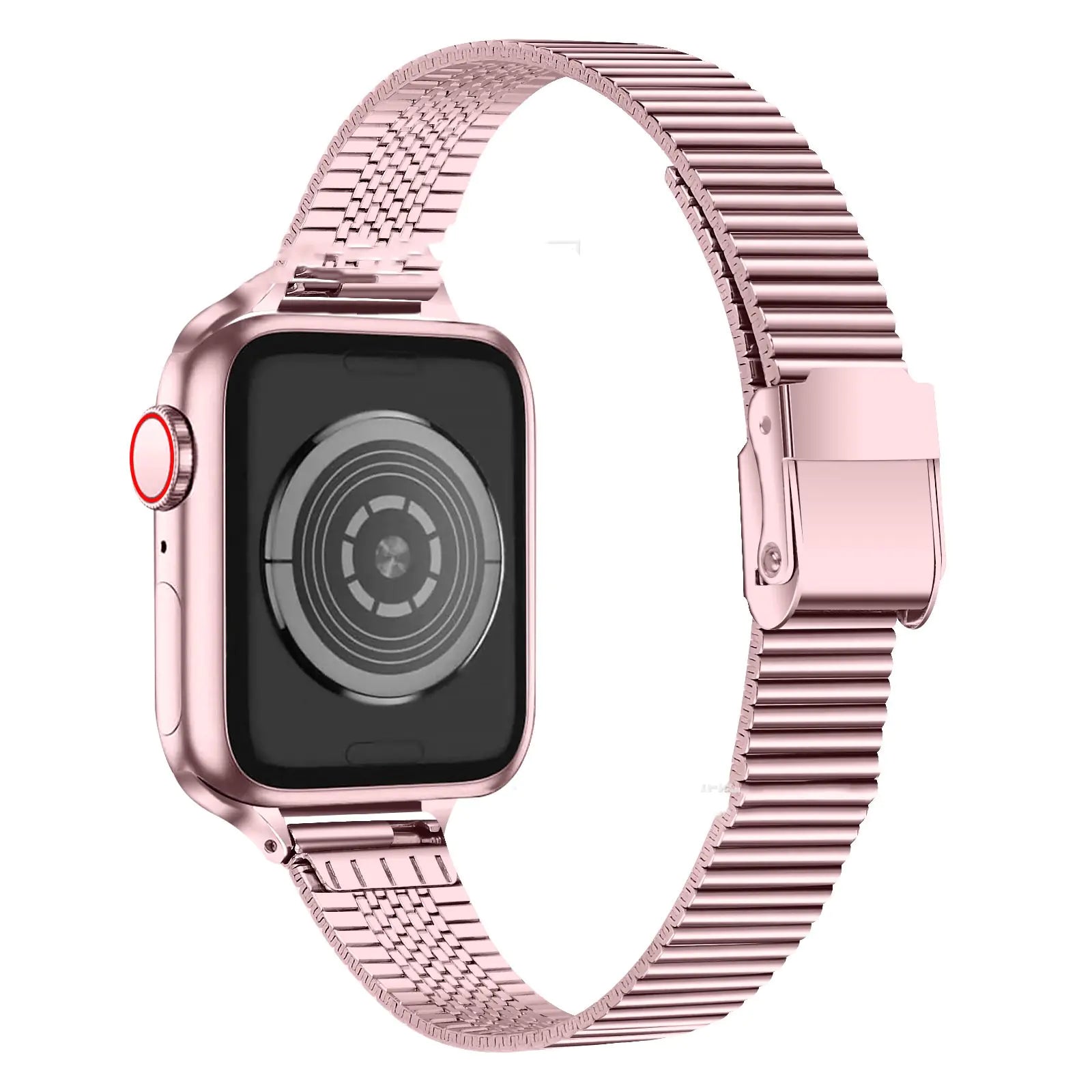 High-Grade Stainless Steel Smart Strap with Bead & Buckle