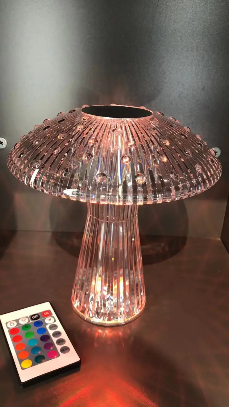 16-Color Touch Remote Control USB Crystal Table Lamp