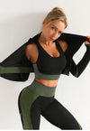 3-Piece Seamless Yoga Kit - Leggings & Tops
