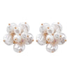 Vintage Baroque 3D Pearl Flower Earrings
