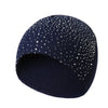 Women's Knitted Diamond Half-Face Hat for Winter