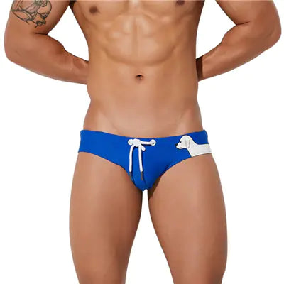 Men's Sexy Quick Dry Low Waist Cartoon Swim Trunks