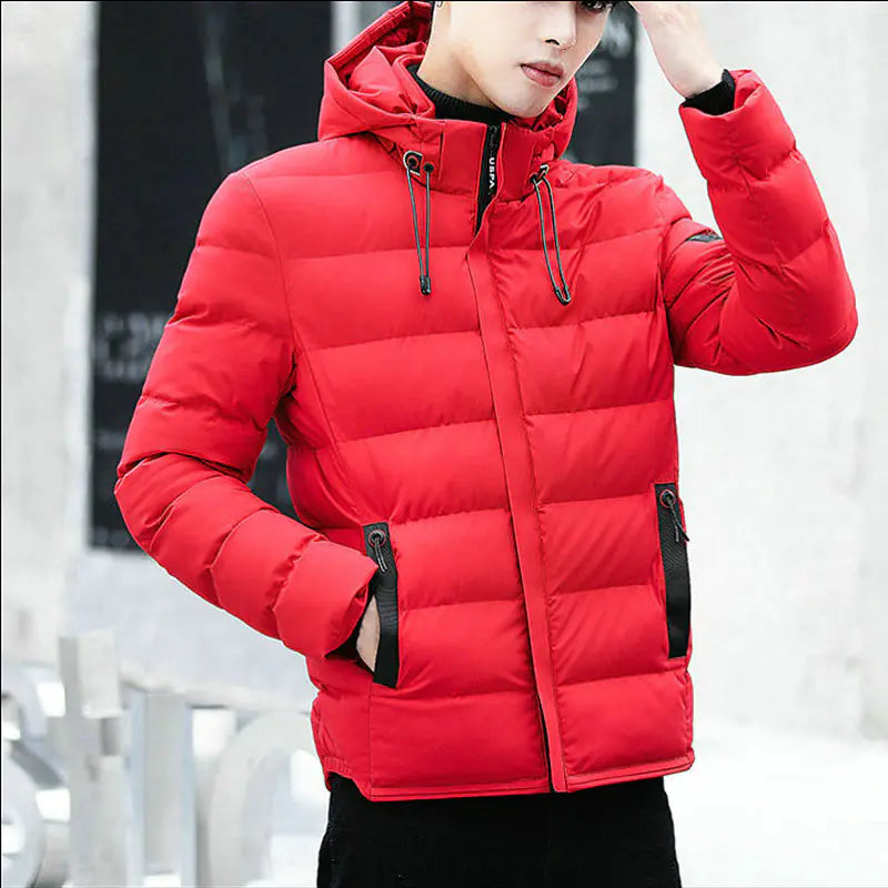 Men's Hooded Winter Jacket - Thick Warm Parka 6XL-7XL