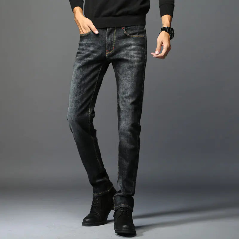 Spring Slim Fit Korean Men's Stretch Casual Jeans