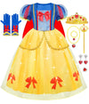 Meland Princess Dresses for Girls Princess Dress Up for Girls 3-8 Princess Costume for Girls Birthday Gift Halloween Costume