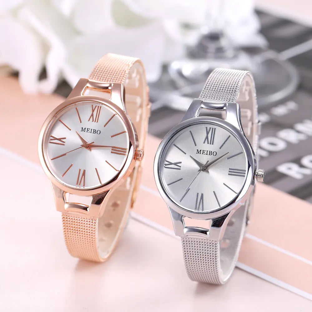 Women's Alloy Watch with Roman Numerals - MBIEO Quartz