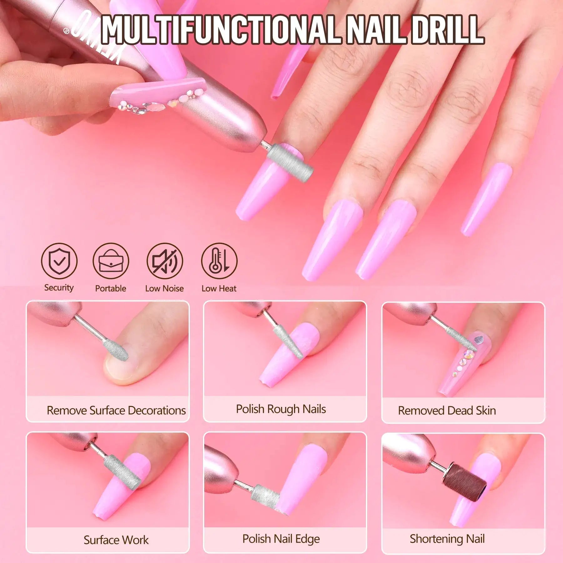 Acrylic Nail Kit With Drill And UV Light, Nail Kit For Beginners With Everything, 24 Glitter Colors Acrylic Powder, 3 Colors Acrylic Powder, 1.96oz Monomer Liquid