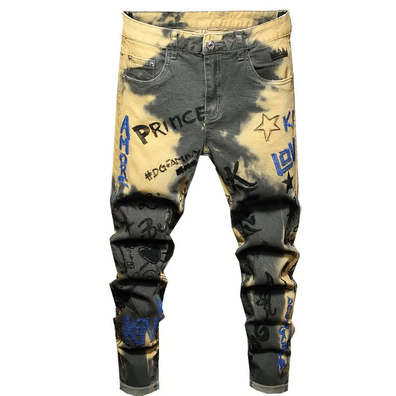 Men's Slim Fit Stretch Camouflage Jeans - Trendy Style