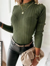 Autumn Turtleneck Knit Top for Women (Slim Fit)