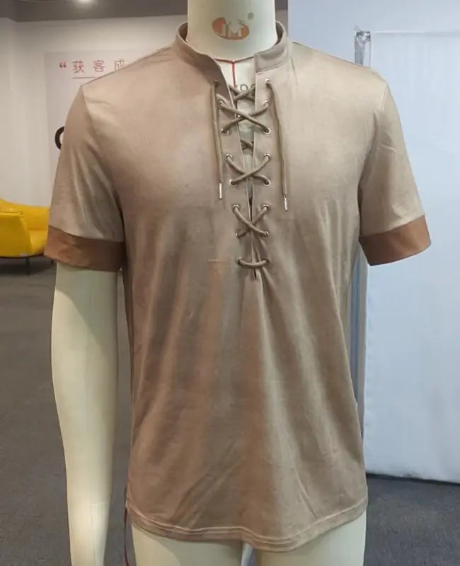 Men's Vintage Color-Block Short Sleeve T-Shirt