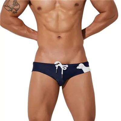 Men's Sexy Quick Dry Low Waist Cartoon Swim Trunks