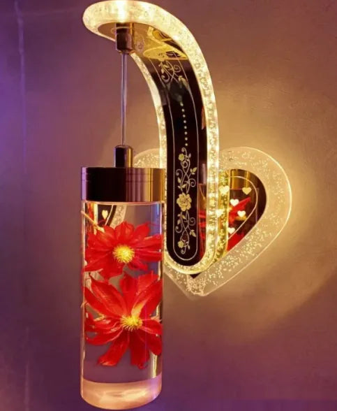 Oval Acrylic Crystal Hanging Wall Lamp