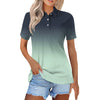 Generic Polo Shirts for WomenWomen Clothes WomenS Short Sleeve Polo Shirts V Neck Button Summer Tops Business Casual Collared Oversized T Shirts for Women Womens Business Casual Tops Mint GreenXL